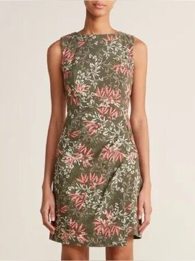APRICOT, floral sauge dress!